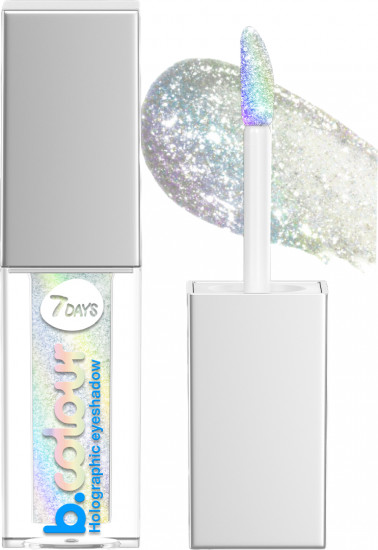 Тени для век «B.Color Holographic», оттенок 01 Crystal
