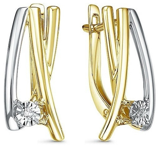 Серьги из золота с бриллиантами