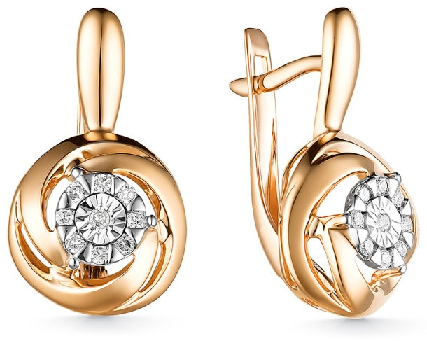 Серьги из золота с бриллиантами | Family Jewelry