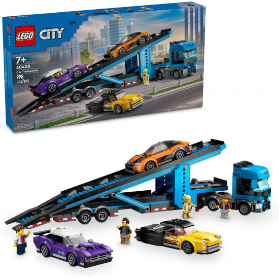 Конструктор LEGO® 60408 Автовоз со спортивными автомобилями