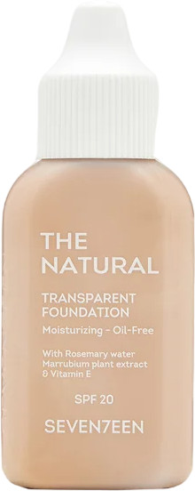 Тональный крем «The Natural Transparent Foundation», оттенок 03 | SEVEN7EEN