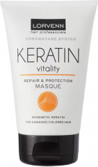 Маска для поврежденных и окрашенных волос с кератином «Chromacare System Keratin Vitality Repair & Energy Masque»