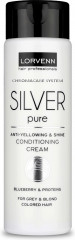 Крем-кондиционер для волос седых и осветленных «Silver Pure Anti-Yellowing and Radiance Conditioner»