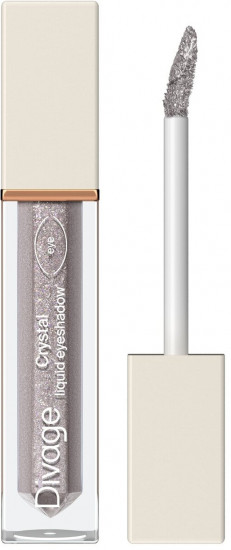 Тени для век «Crystal Liquid Eyeshadow», оттенок 01 Серебряный