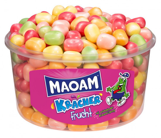Конфеты жевательные с шипящим центром «Maoam Kracher Frucht»