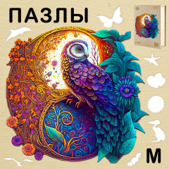 Пазл деревянный «Сказочная сова M»