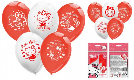 Набор воздушных шаров для праздника «Hello Kitty»