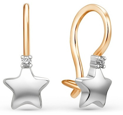 Серьги из золота с бриллиантами