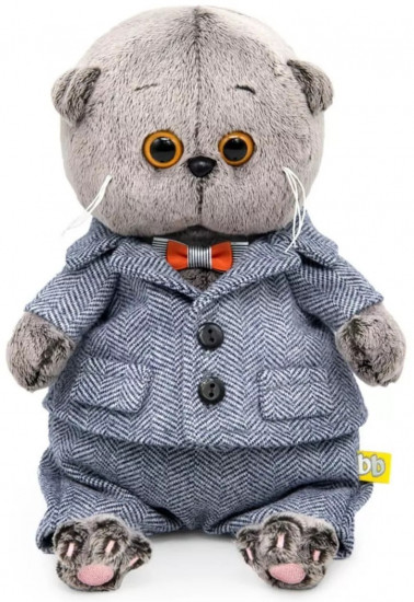 Игрушка мягкая «Кот Басик в твидовом костюмчике»
