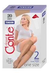 Гольфы женские "Tension" (nero, 20 Den), 2 пары