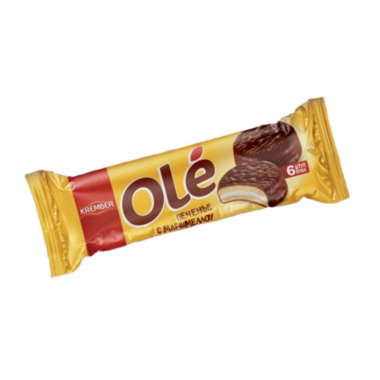 Печенье с маршмеллоу глазированное «Ole»