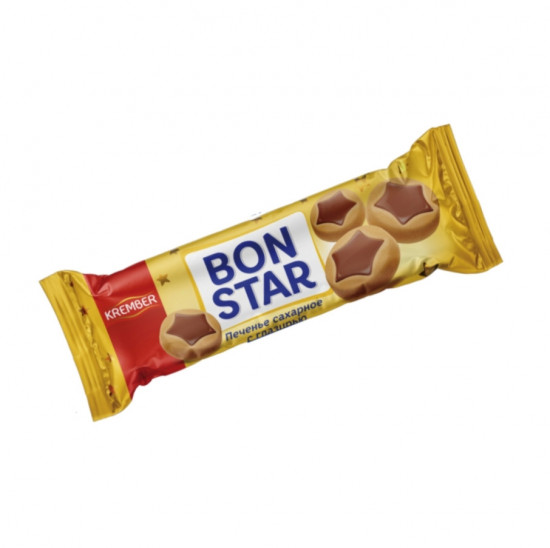 Печенье с шоколадной глазурью «Bon Star»