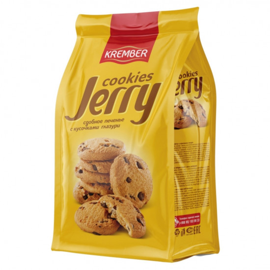 Печенье сдобное с кусками глазури «Jerry»