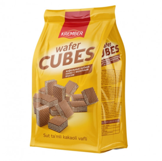 Вафли какао с молочным вкусом «Cubes»