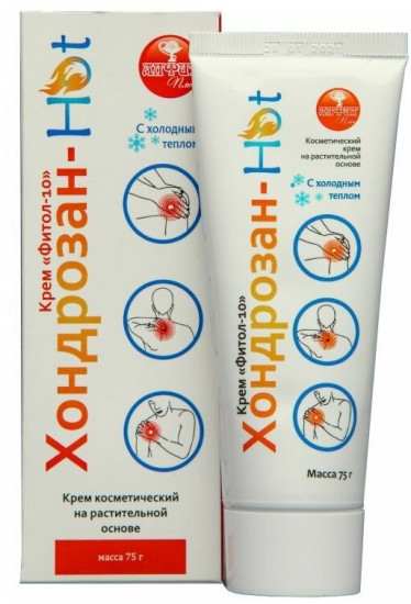 Крем-мазь для тела «Фитол-10. Хондрозан-Hot»