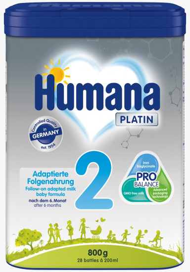 Последующая молочная смесь «Humana Platin 2»