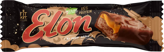 Батончик глазированный со вкусом карамели «Elon»