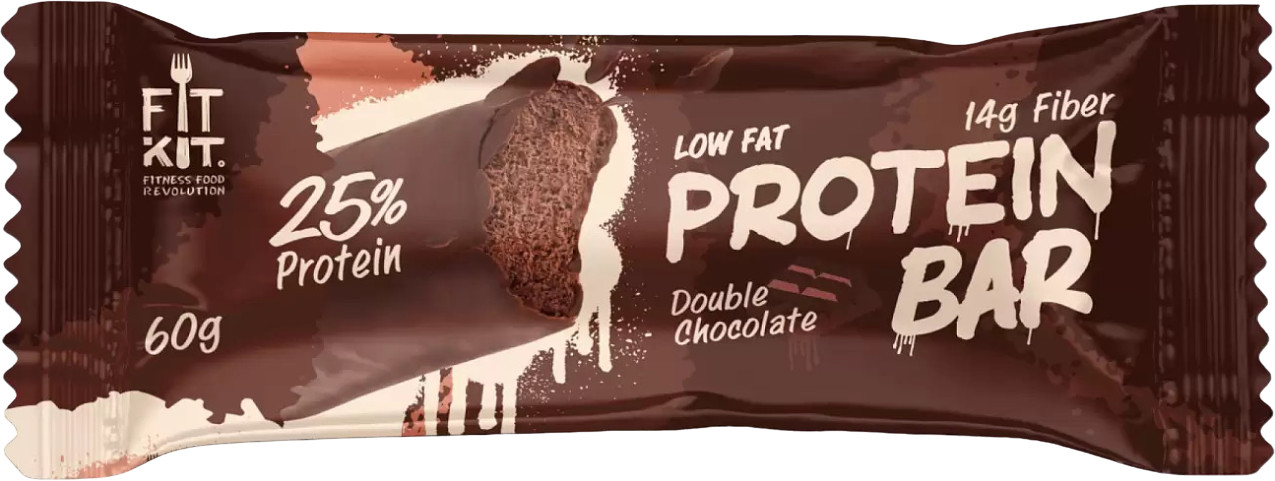 Батончик глазированный Protein Bar «Двойной шоколад» | FitKit