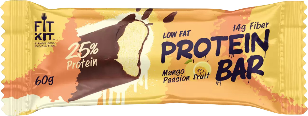 Батончик глазированный Protein Bar «Манго-маракуйя» | FitKit