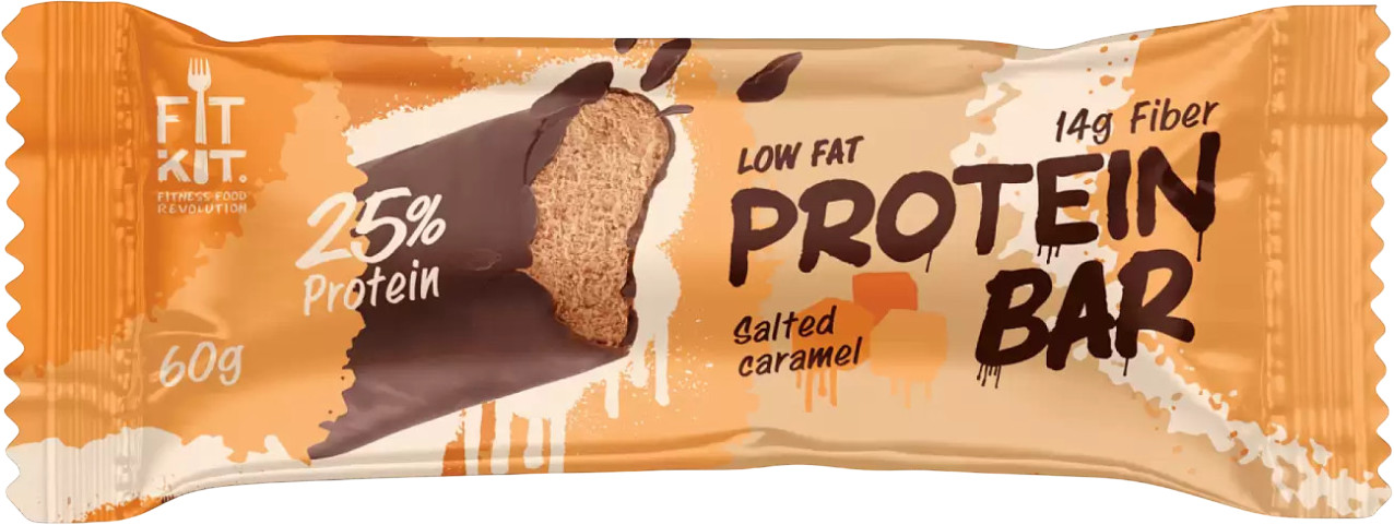 Батончик глазированный Protein Bar «Солёная карамель» | FitKit