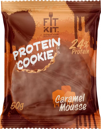 Десерт глазированный со вкусом карамели «FK Protein chocolate сookie»