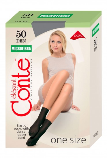 Носки женские "Microfibra" (mocca, 50 Den)