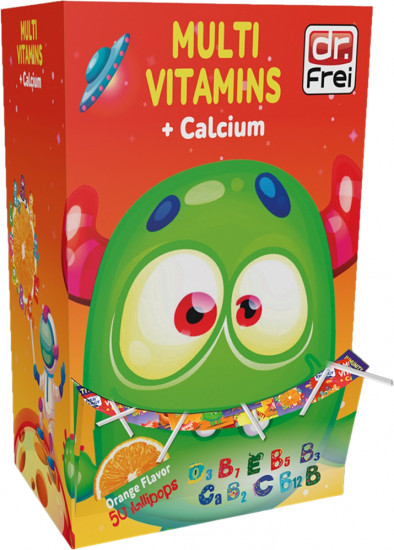 Набор леденцов с витаминами на палочке «Multivitamins + Calcium № 50»