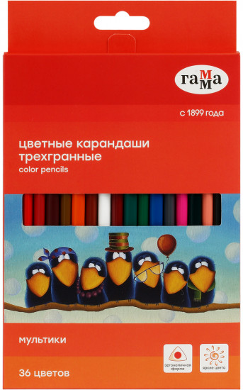 Набор карандашей цветных