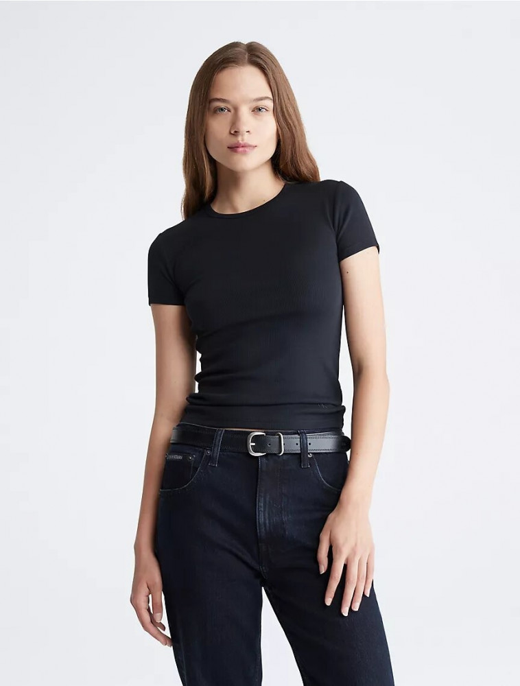 Футболка женская «Cotton Contour Rib» | Calvin Klein