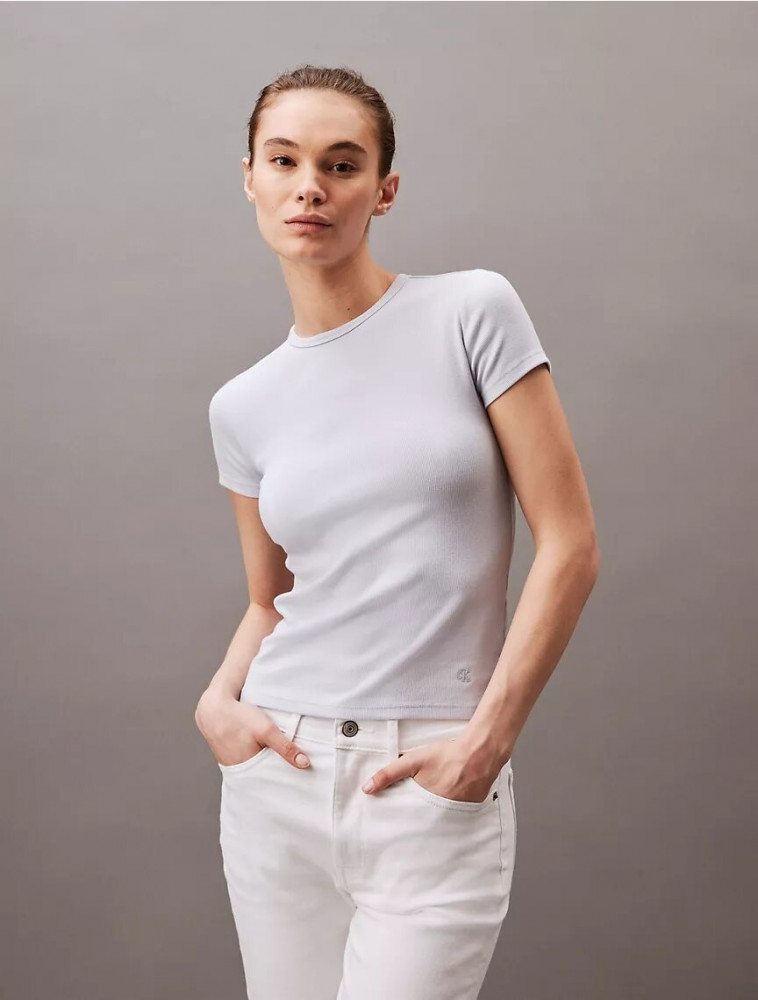 Футболка женская «Cotton Contour Rib» | Calvin Klein
