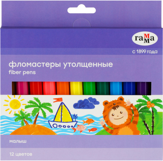 Набор фломастеров утолщенных