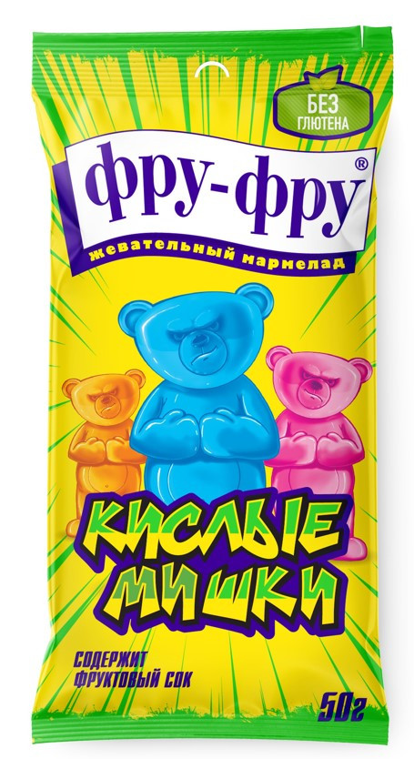 Мармелад жевательный «Кислые мишки» | Фру-фру
