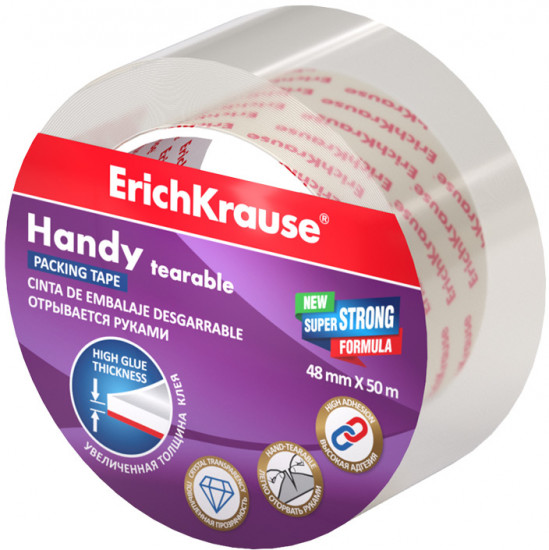 Лента клейкая упаковочная «Handy tearable»