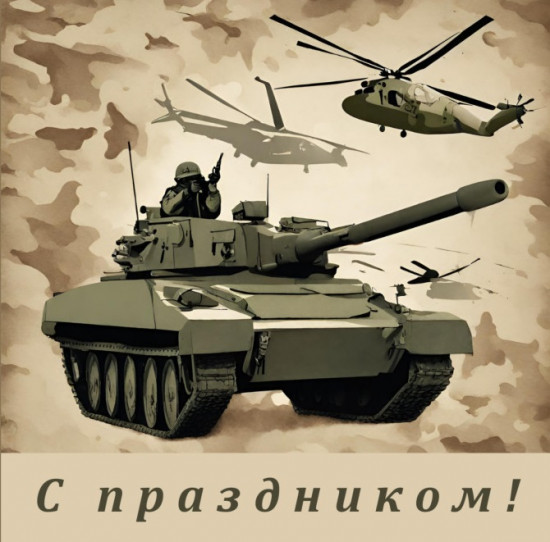 Открытка «С праздником!»