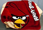 Плед детский «Angry Birds» (арт. pld146-1, микрофибра, 1,5-спальный, размер 160х220)
