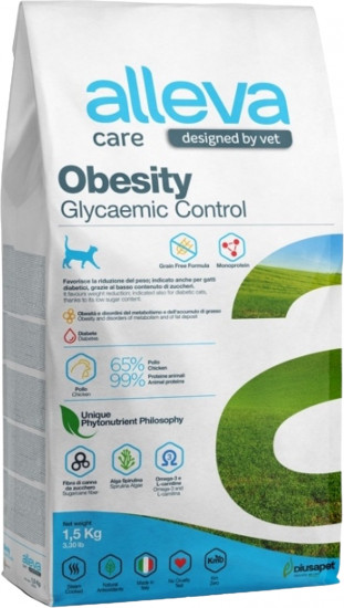 Корм для кошек для контроля потребления глюкозы «Obesity Glycemic Control»