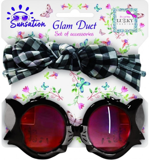 Очки солнцезащитные детские с повязкой