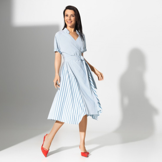 Платье женское «Стихийная энергетика, air blue»