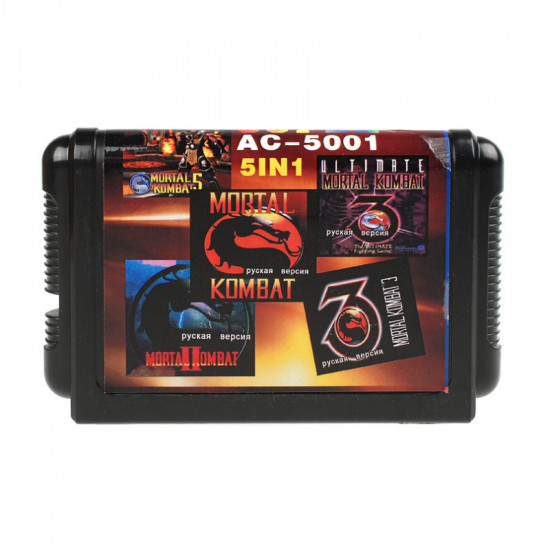 Сборник 5 частей Mortal Kombat на Sega