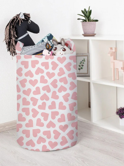 Корзина для игрушек «Pink heart»
