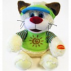 Мягкая интерактивная игрушка "Кот путешественник"