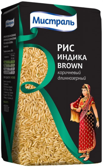 Рис длиннозерный «Индика Brown»