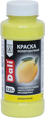 Краска колеровочная, лимонная