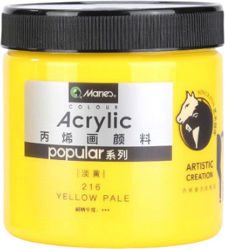 Краска акриловая, 216 Yellow Pale