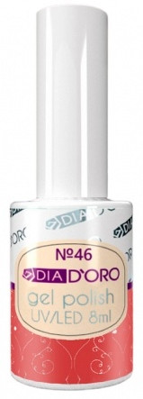 Гель-лак для ногтей «Magic Gel», оттенок 46 Красный с добавлением кораллового