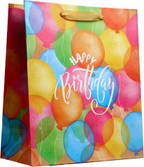 Пакет крафтовый «Happy birthday»
