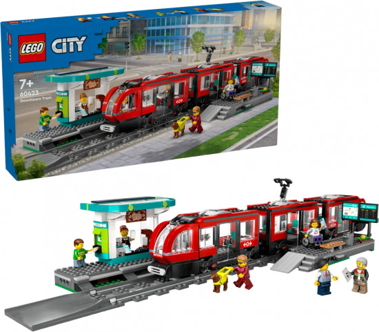 Конструктор LEGO® 60423 Трамвай и станция в центре города
