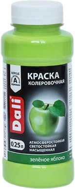 Краска колеровочная, зеленое яблоко