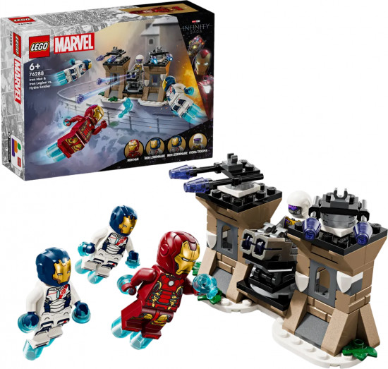 Конструктор LEGO® 76288 Железный Человек и легион против солдат Гидры
