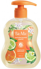 Натуральное жидкое мыло с эфирными маслами апельсина и бергамота «Natural Liquid Soap»